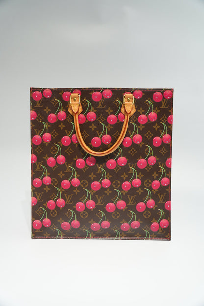 Louis Vuitton Limited Edition Monogram Cerises Sac Plat Tote