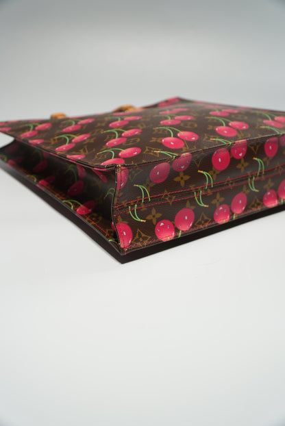 Louis Vuitton Limited Edition Monogram Cerises Sac Plat Tote