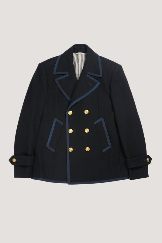 Thom Browne Double-Beasted Wool Pea Coat