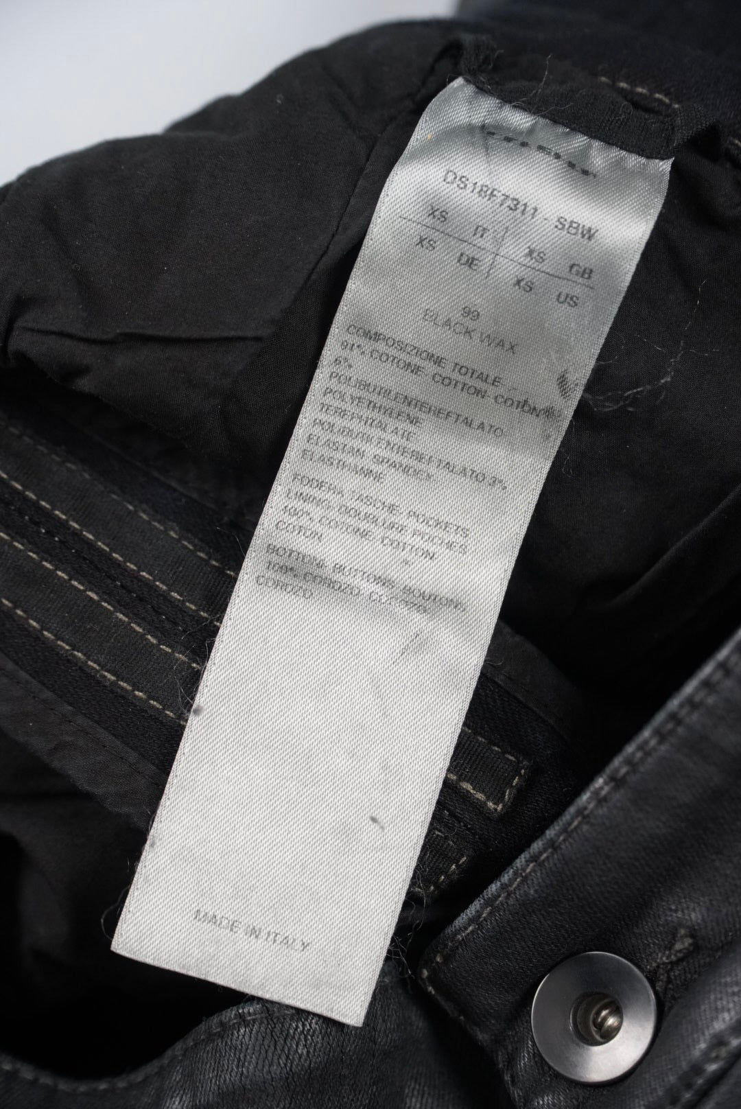 Rick Owens DRKSHDW Waxed Jeans