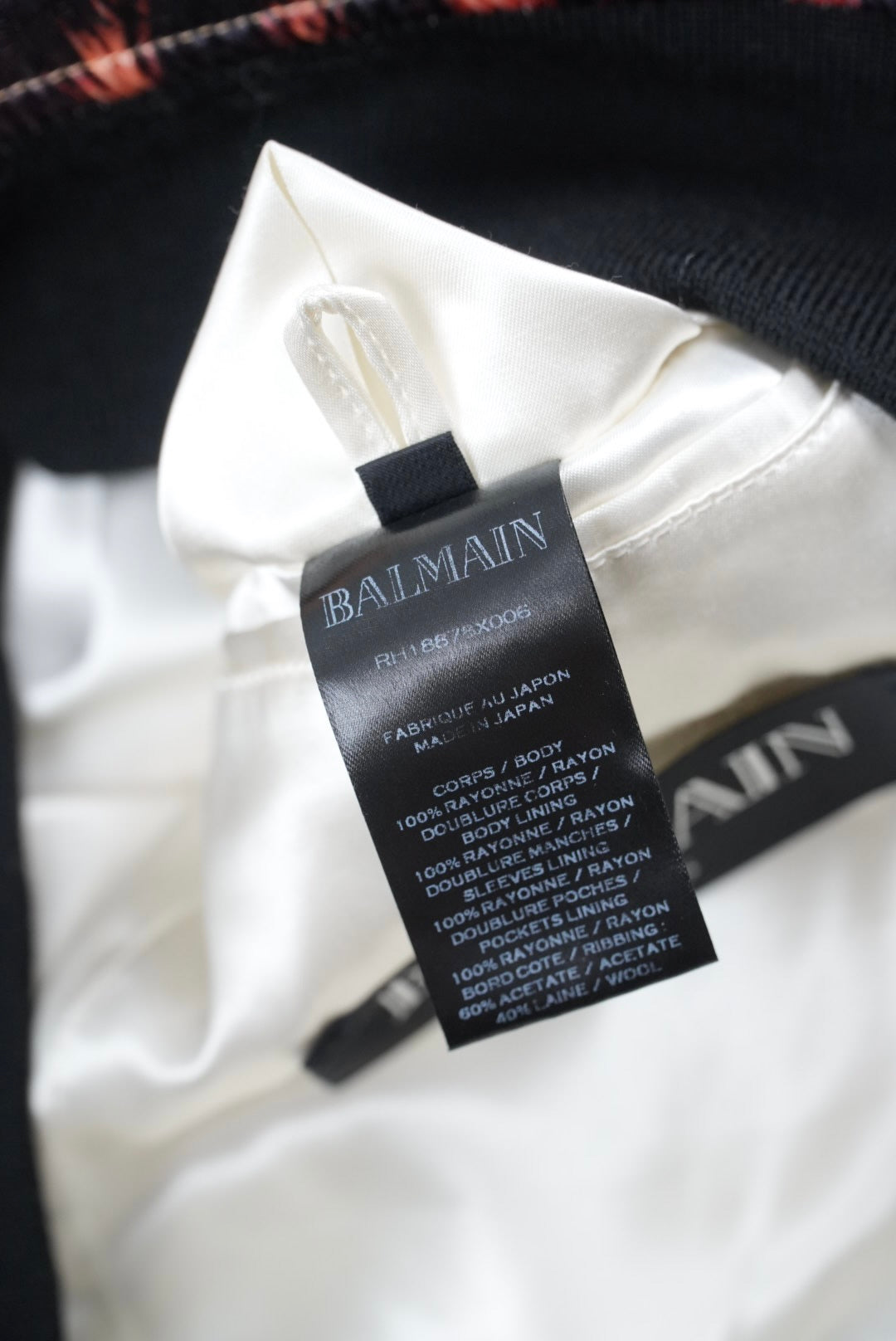 Balmain Palm Tree-Print Satin Bomber Jacket