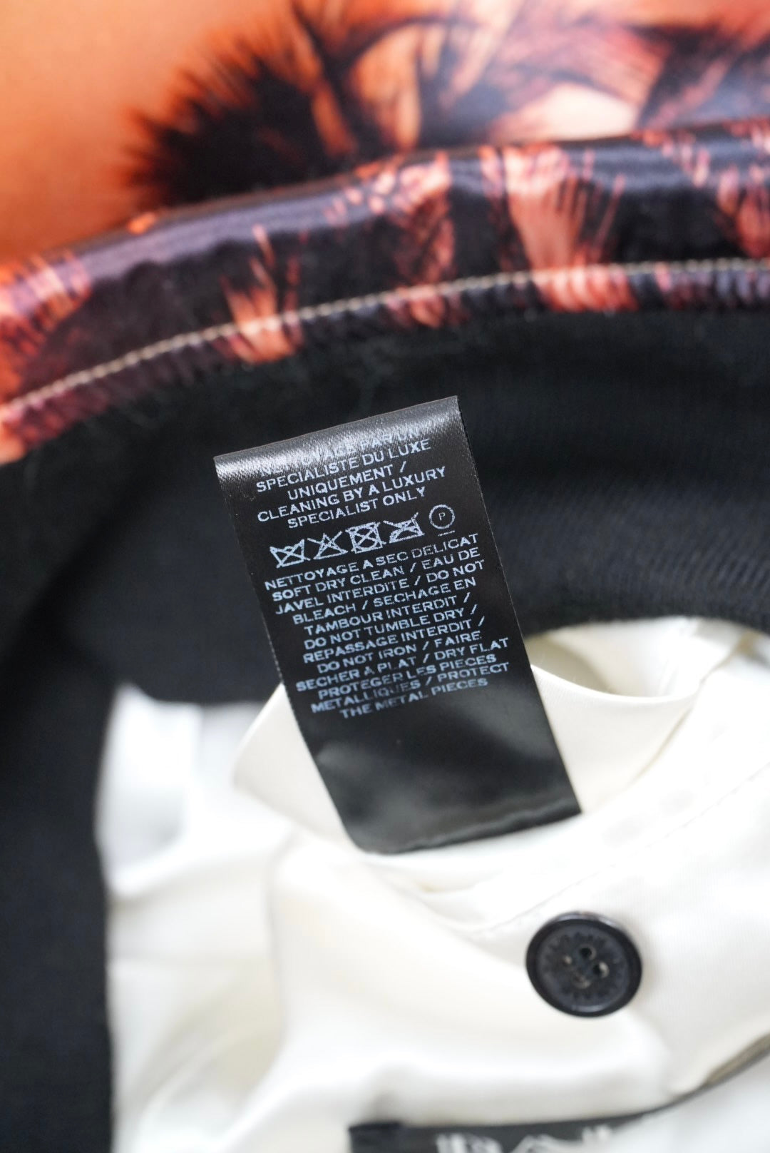 Balmain Palm Tree-Print Satin Bomber Jacket