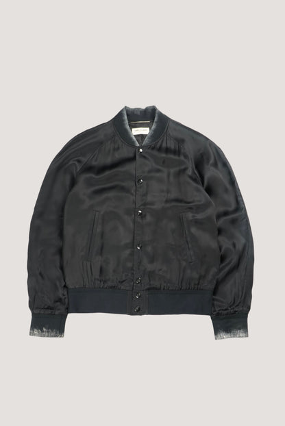 Saint Laurent Paris Sea Moon Teddy Jacket by Hedi Slimane