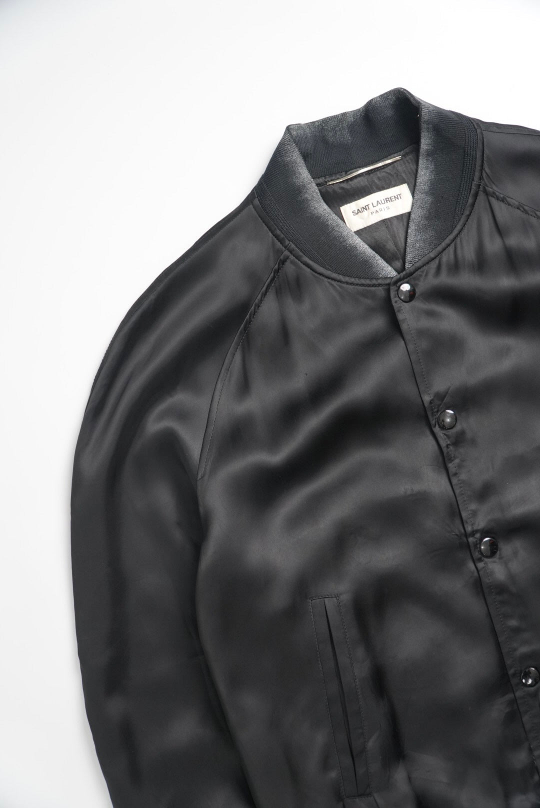 Saint Laurent Paris Sea Moon Teddy Jacket by Hedi Slimane