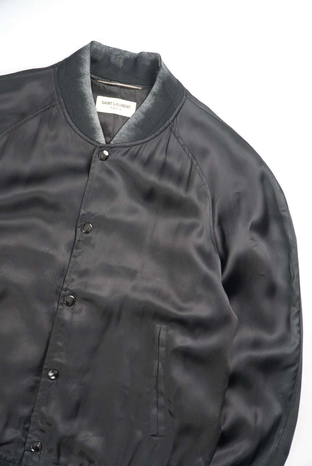 Saint Laurent Paris Sea Moon Teddy Jacket by Hedi Slimane