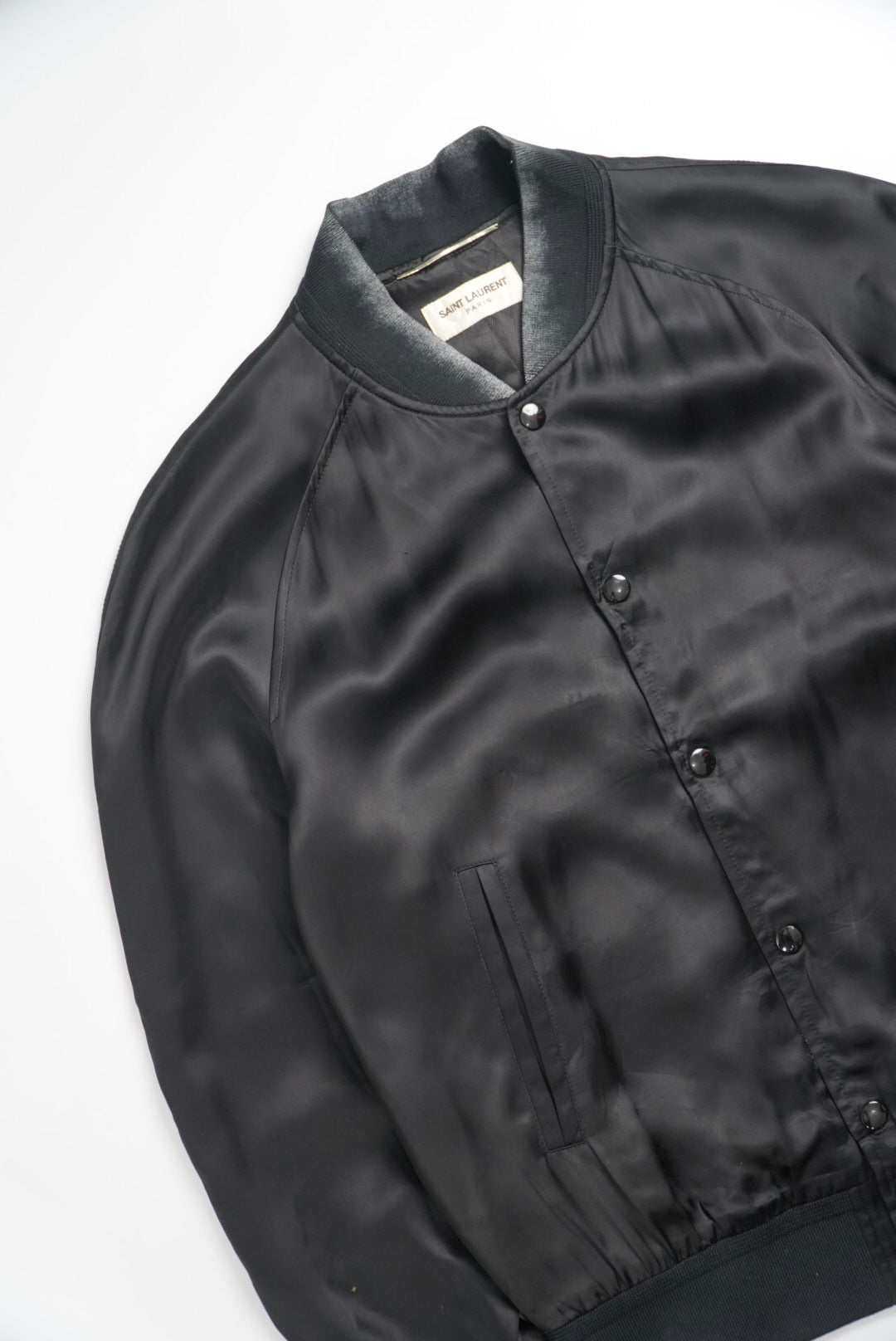 Saint Laurent Paris Sea Moon Teddy Jacket by Hedi Slimane