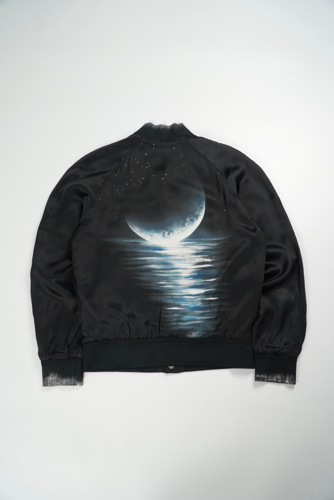 Saint Laurent Paris Sea Moon Teddy Jacket by Hedi Slimane