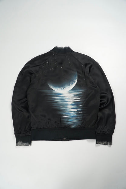 Saint Laurent Paris Sea Moon Teddy Jacket by Hedi Slimane