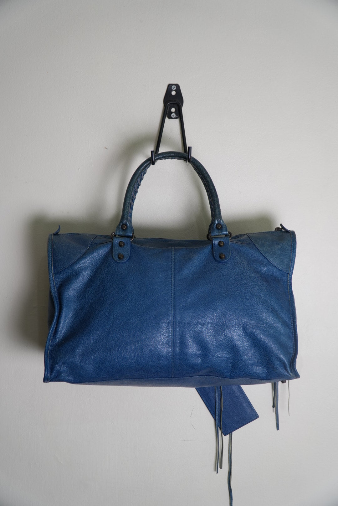Balenciaga 2000’s Blue Motocross Classic Work Bag