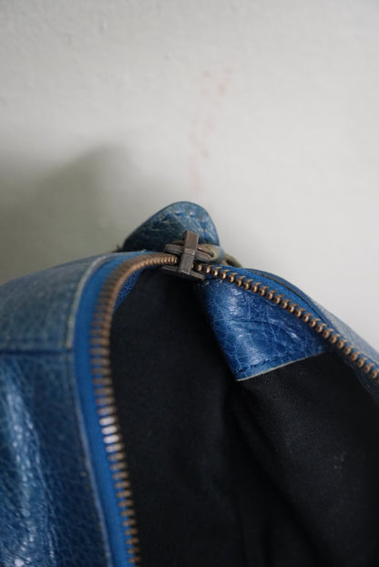 Balenciaga 2000’s Blue Motocross Classic Work Bag