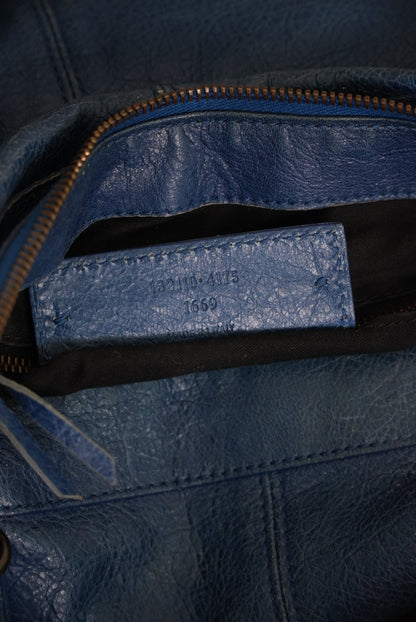 Balenciaga 2000’s Blue Motocross Classic Work Bag