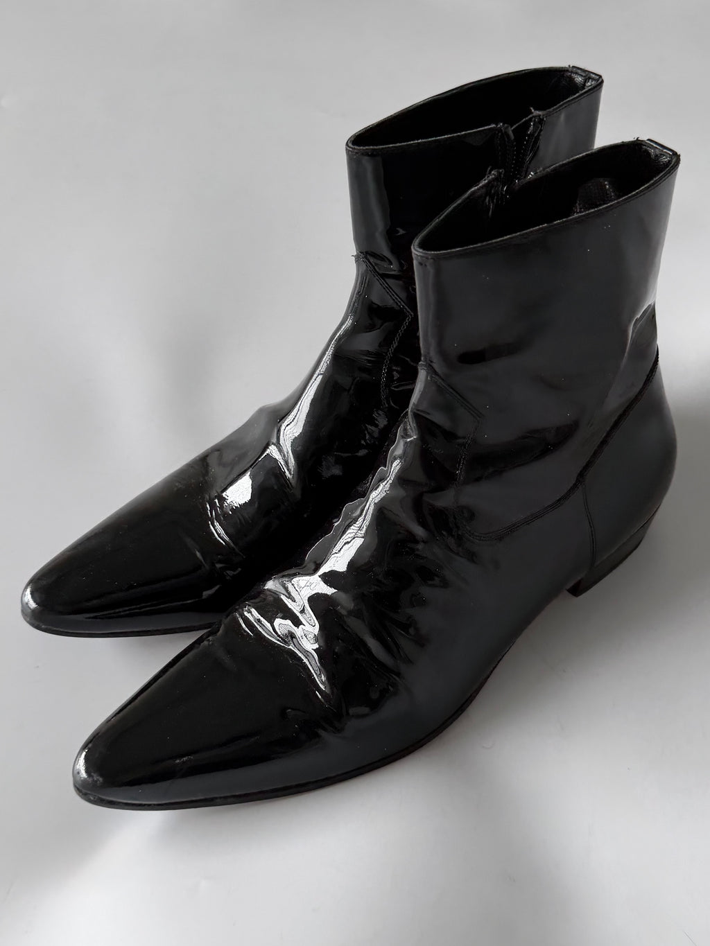 Saint Laurent F/W2006 Devon Patent Leather Boots