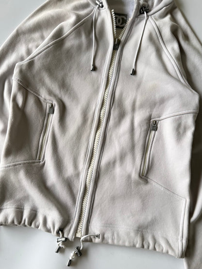 Vintage Chanel Sport Line Zip-up Hoodie with Coco Mark