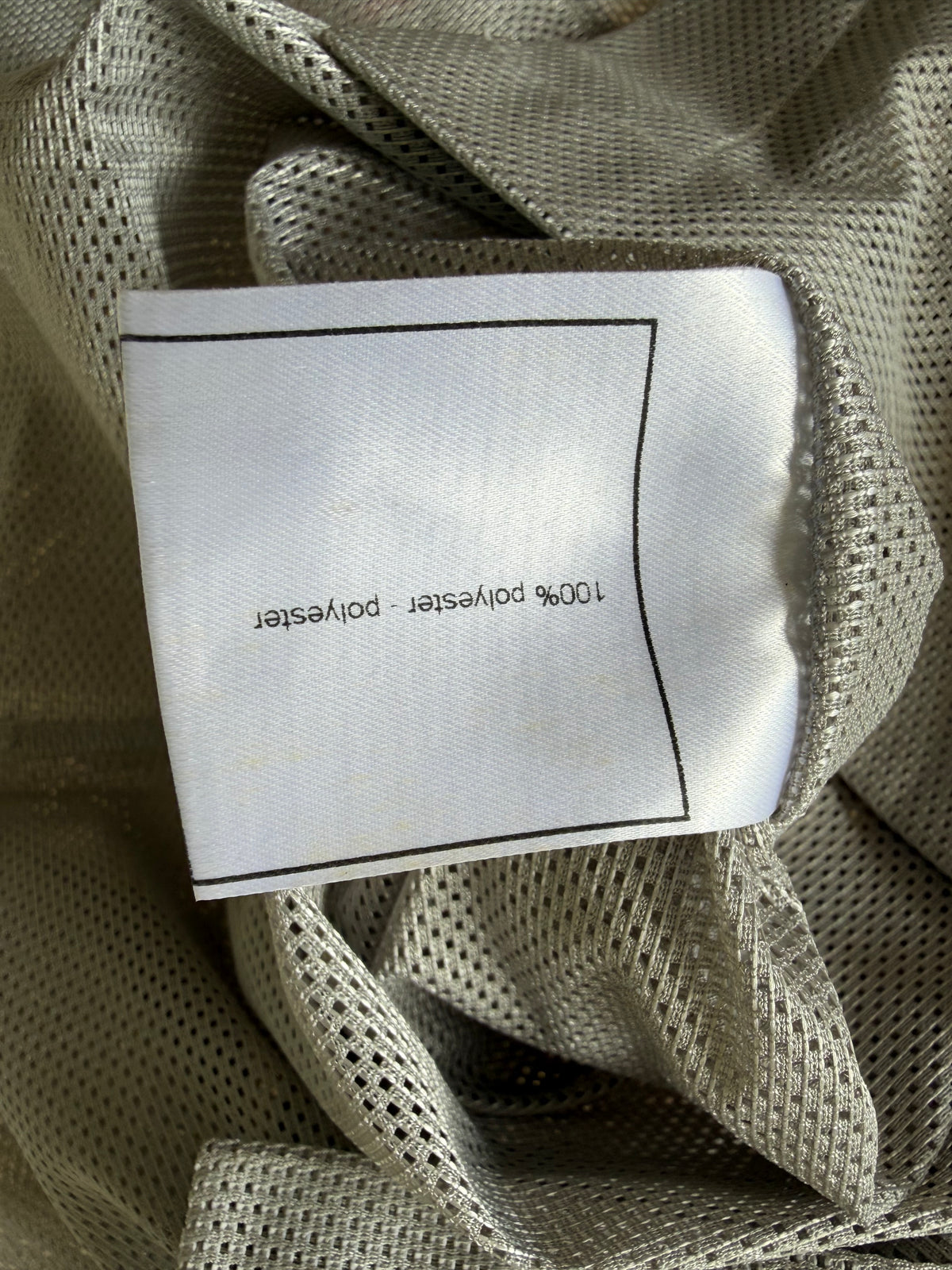 1990’s Chanel Gray Mesh Long-Sleeve Shirt