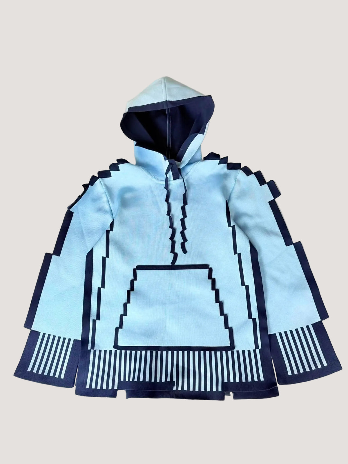Loewe S/S23 Pixellated Light Blue Hoodie