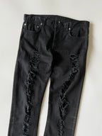 Dior Homme Autumn 2014 Crash Distressed Black Denim