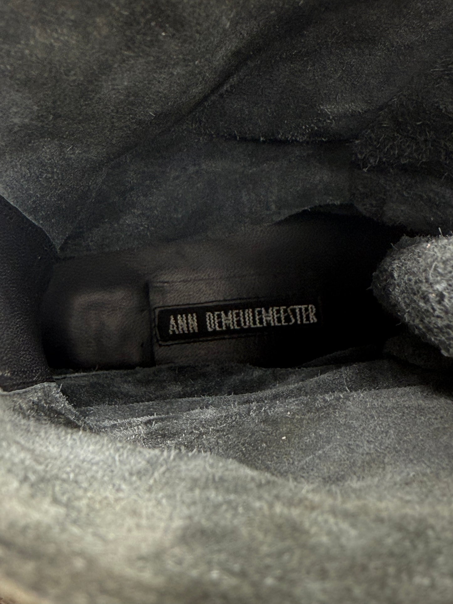 Ann Demeulemeester Bozo Nero Combat Boots