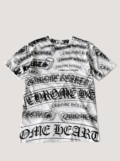 Chrome Hearts x Comme des Garçons Scroll Label T-Shirt