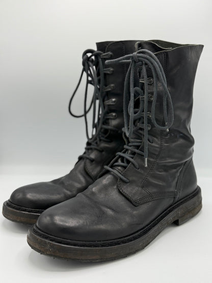 Ann Demeulemeester Bozo Nero Combat Boots