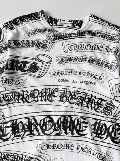 Chrome Hearts x Comme des Garçons Scroll Label T-Shirt