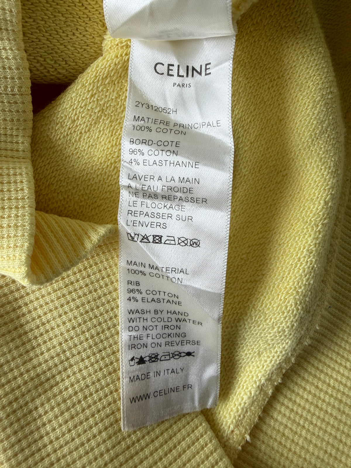 Celine S/S2021 "The Dancing Kid" Yellow Hoodie