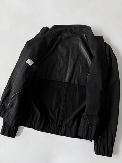 Vintage Hermes Black Zip Bomber Jacket