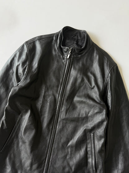 Balenciaga Nicolas Ghesquière BB Back Logo Leather Jacket