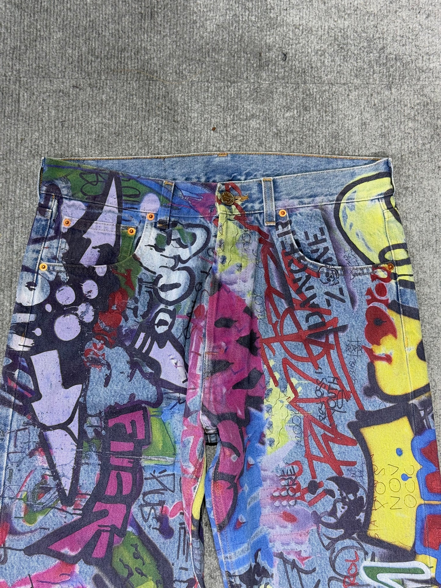 Vetements AW21 - Graffiti Art - Straight Cut Jeans