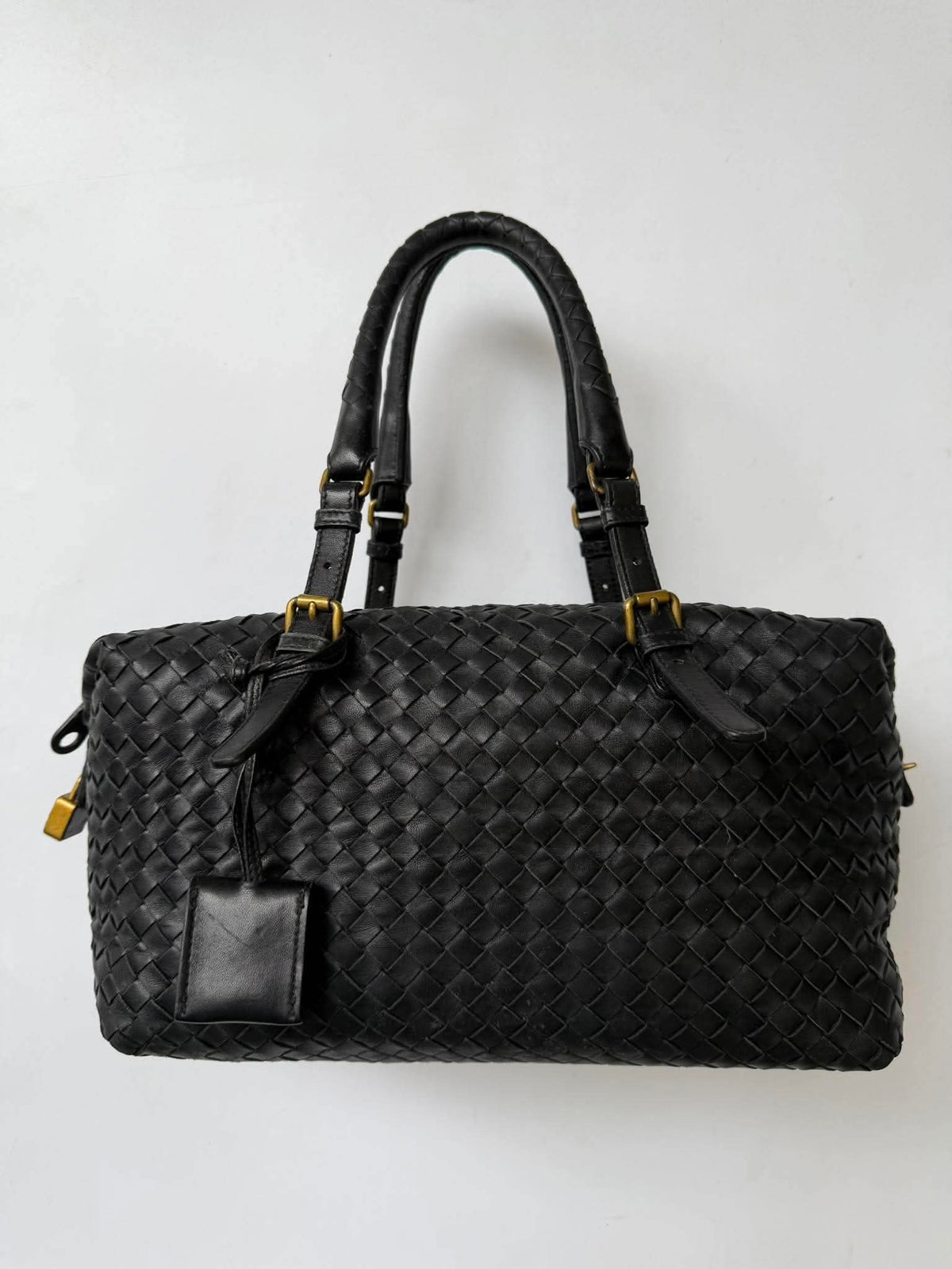 Bottega Veneta Intrecciato Woven Montaigne Satchel Bag
