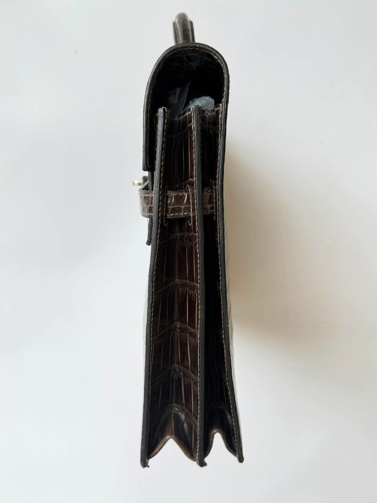 Hermes Kelly 2013 Depeches Exotic Crocodile Briefcase Bag