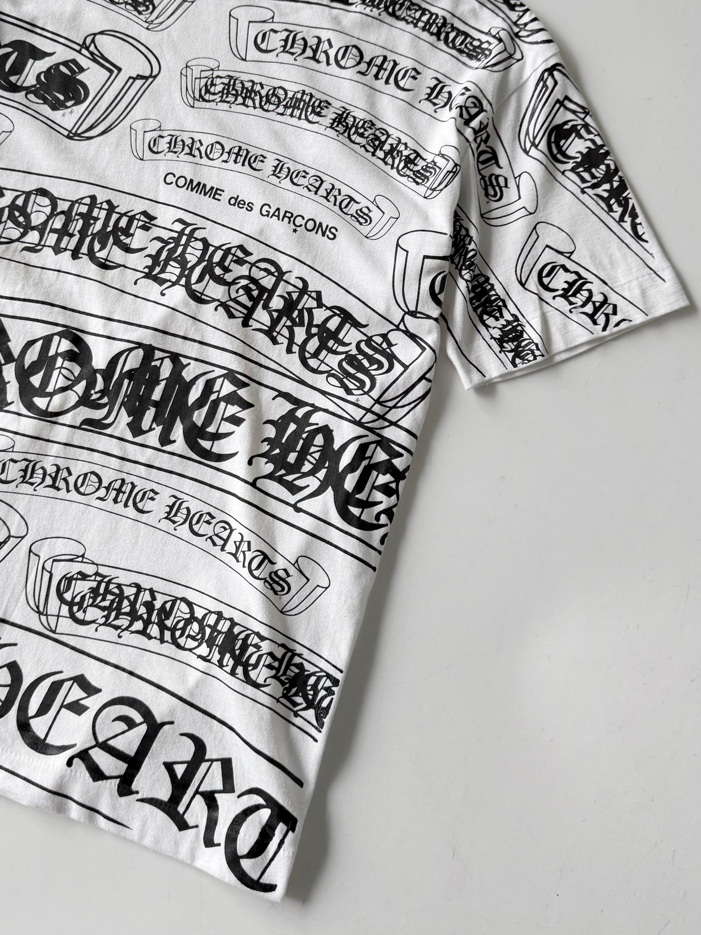 Chrome Hearts x Comme des Garçons Scroll Label T-Shirt