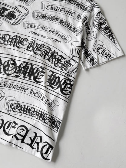Chrome Hearts x Comme des Garçons Scroll Label T-Shirt