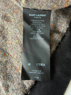 Saint Laurent Dull Black Corduroy Work Jacket