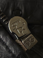 A/W2008 Dolce & Gabbana Patchwork Circle Leather Jacket
