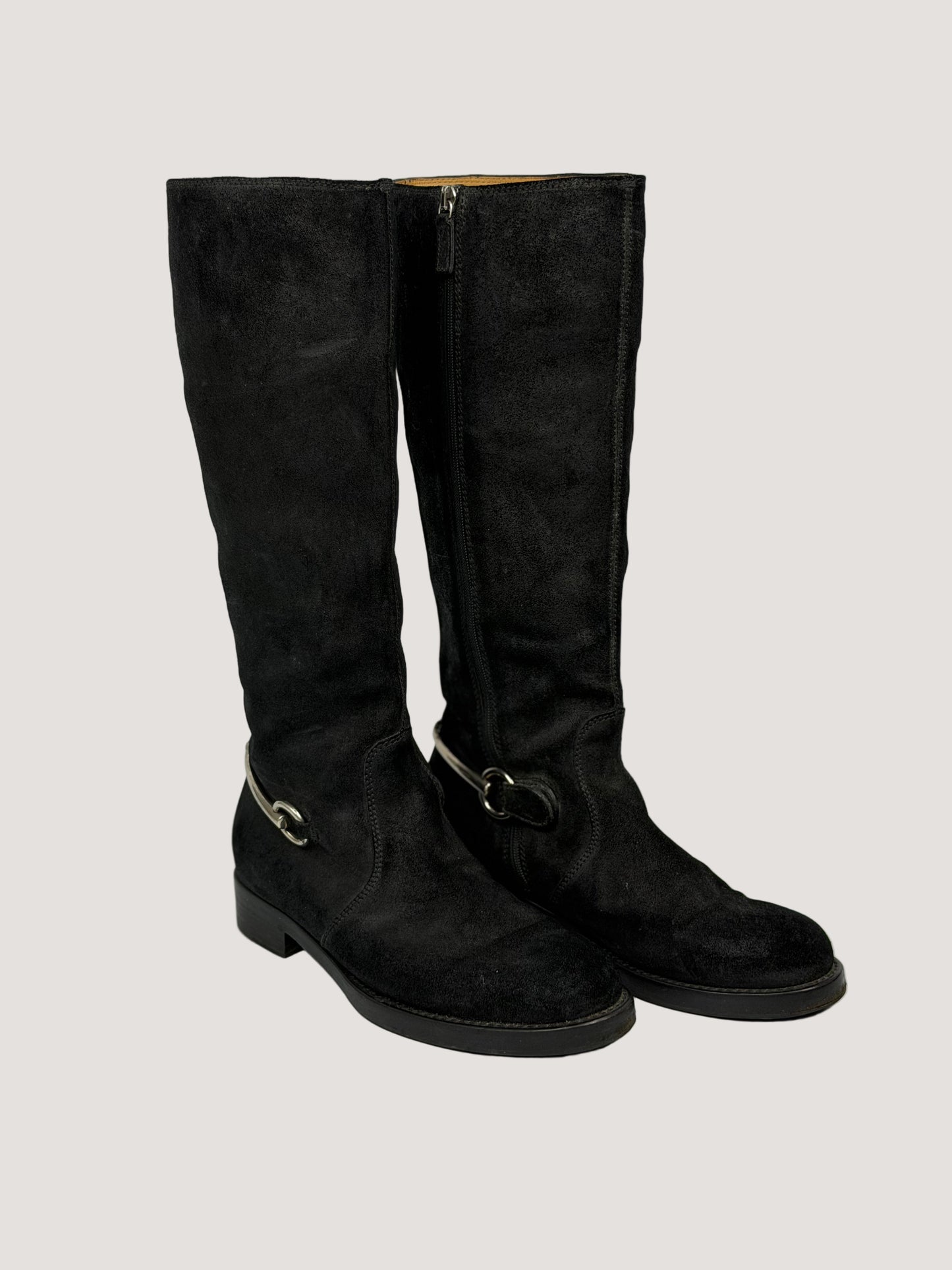 Gucci Tom ford/Demna Horsebit Accent Suede Ridding Boots