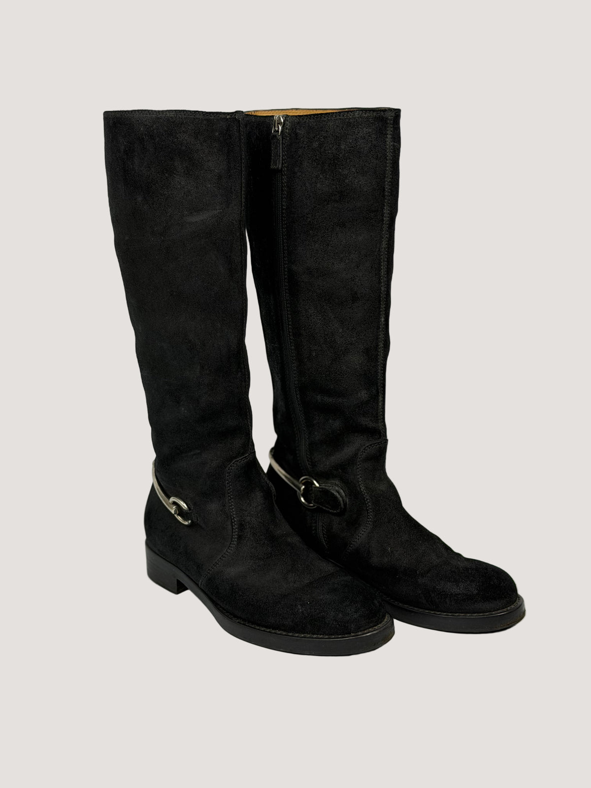 Gucci Tom ford/Demna Horsebit Accent Suede Ridding Boots