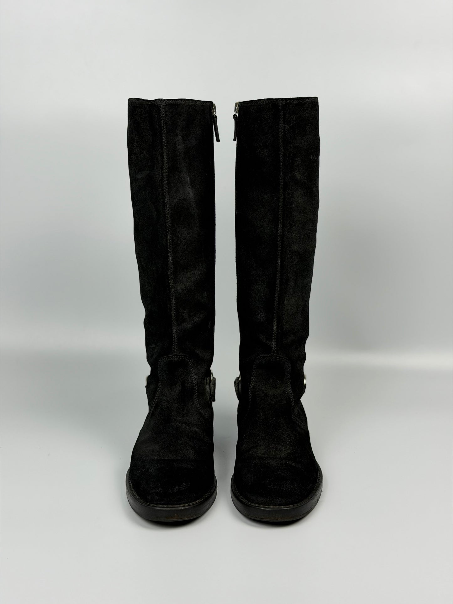 Gucci Tom ford/Demna Horsebit Accent Suede Ridding Boots