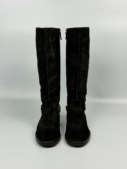 Gucci Tom ford/Demna Horsebit Accent Suede Ridding Boots