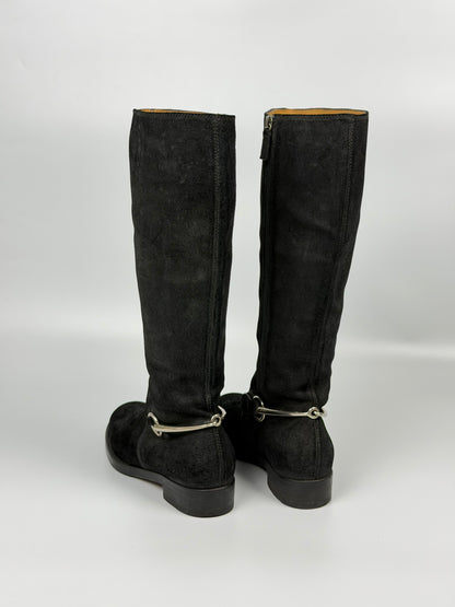Gucci Tom ford/Demna Horsebit Accent Suede Ridding Boots