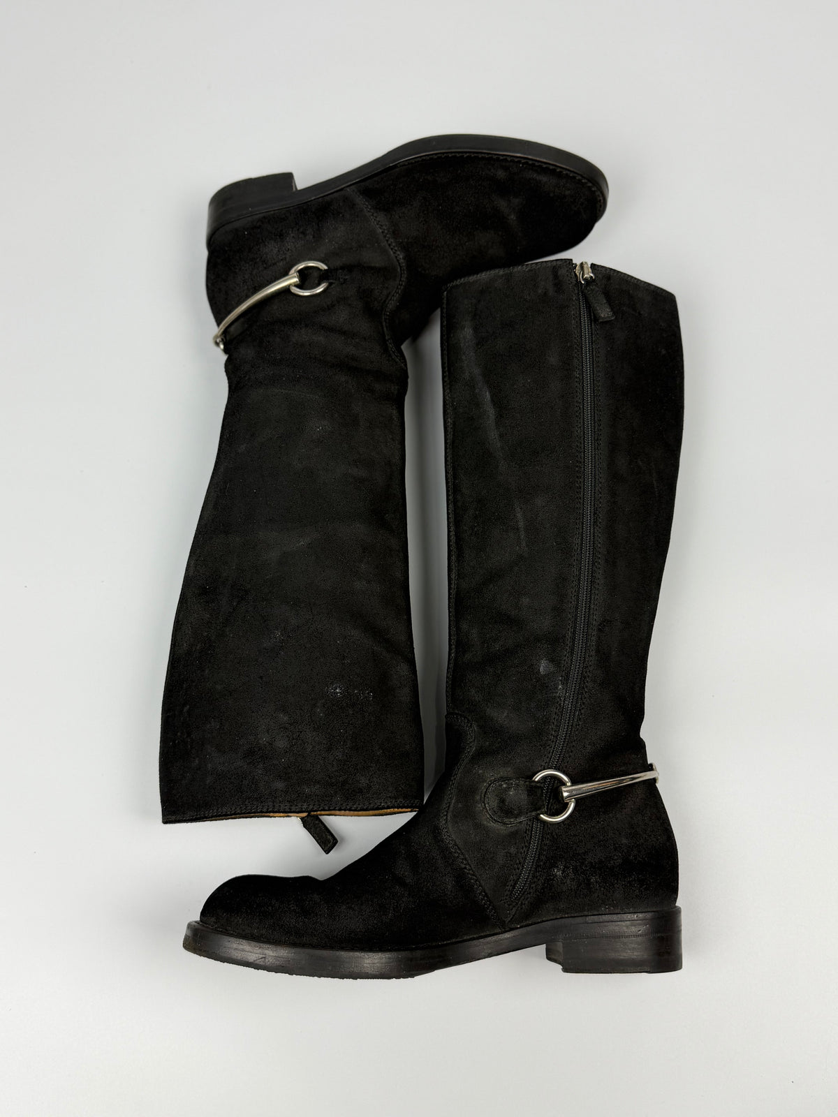 Gucci Tom ford/Demna Horsebit Accent Suede Ridding Boots