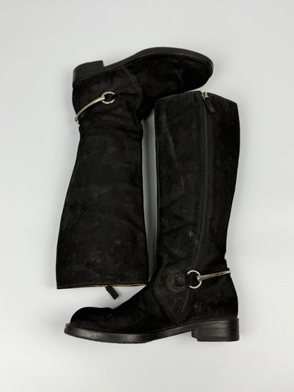 Gucci Tom ford/Demna Horsebit Accent Suede Ridding Boots