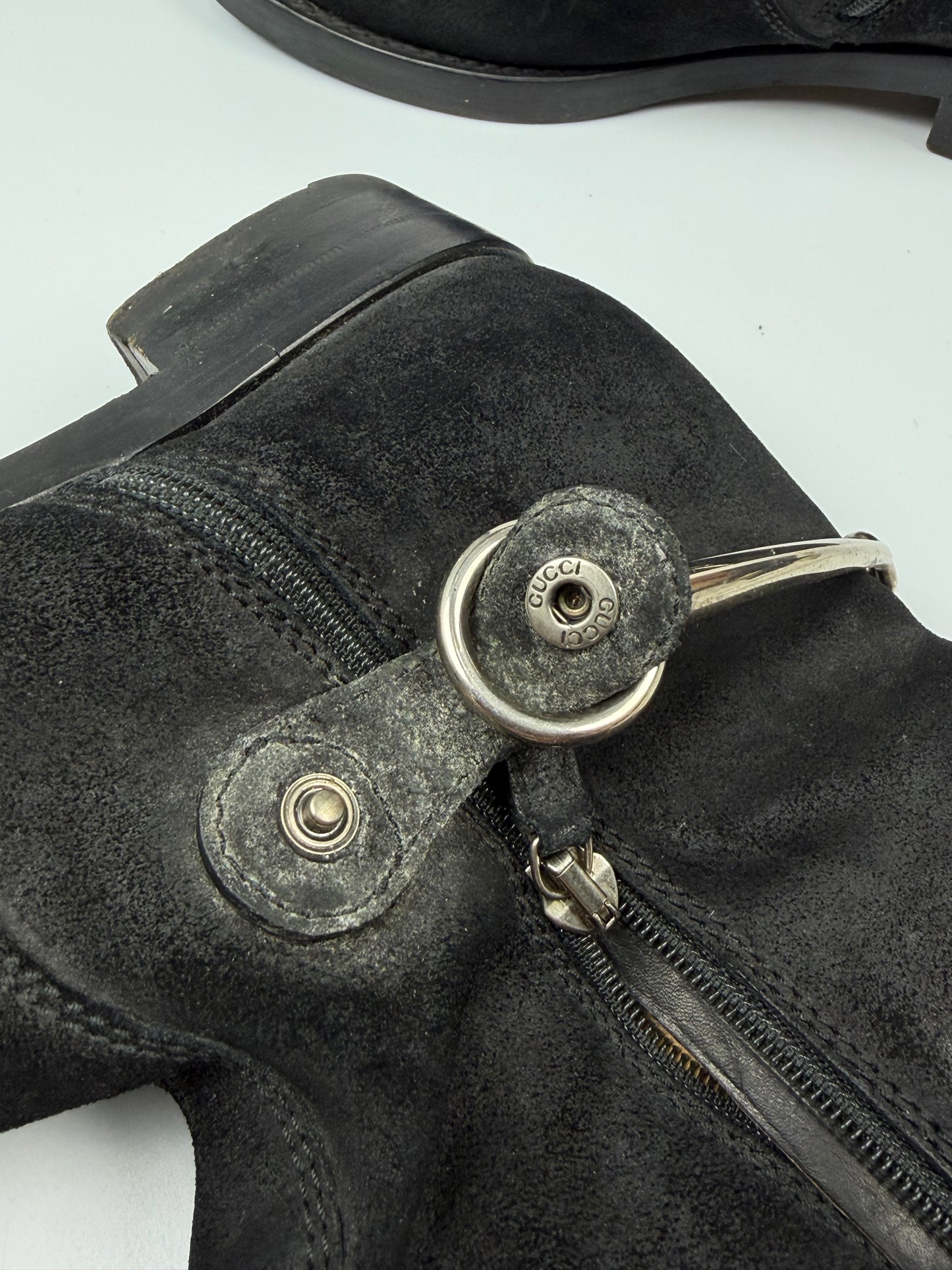 Gucci Tom ford/Demna Horsebit Accent Suede Ridding Boots