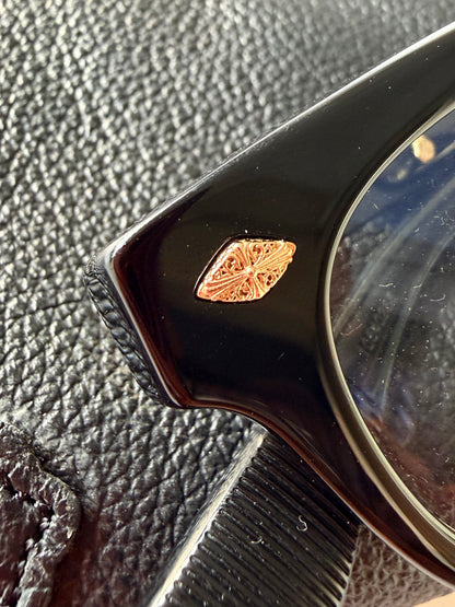 Chrome Hearts Baggins-A glasses Black and 22k Gold Plating