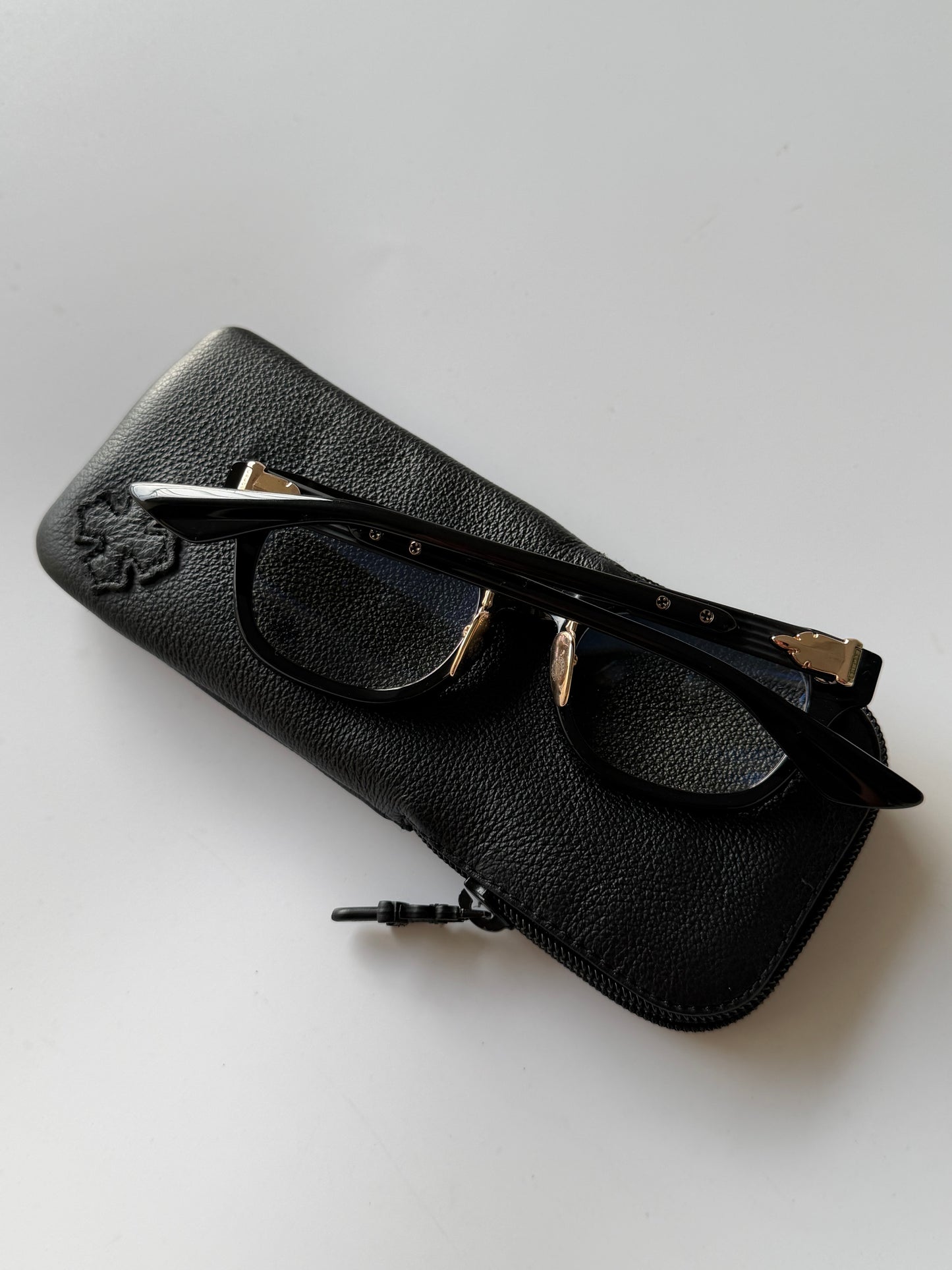Chrome Hearts Baggins-A glasses Black and 22k Gold Plating