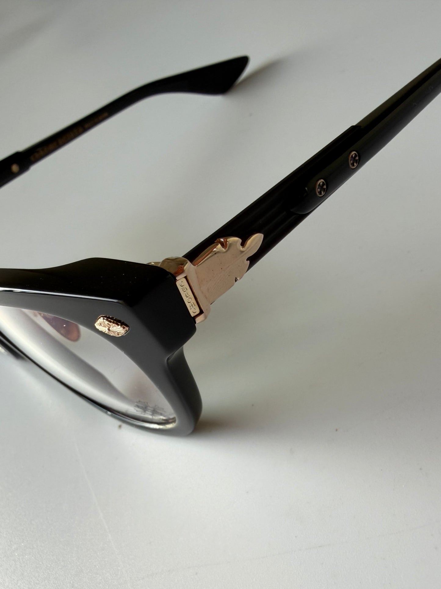 Chrome Hearts Baggins-A glasses Black and 22k Gold Plating