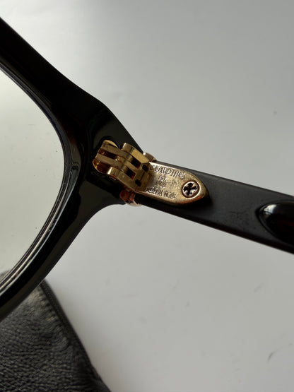 Chrome Hearts Baggins-A glasses Black and 22k Gold Plating