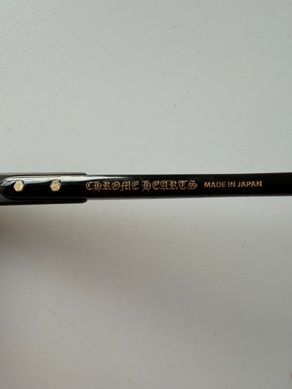 Chrome Hearts Baggins-A glasses Black and 22k Gold Plating