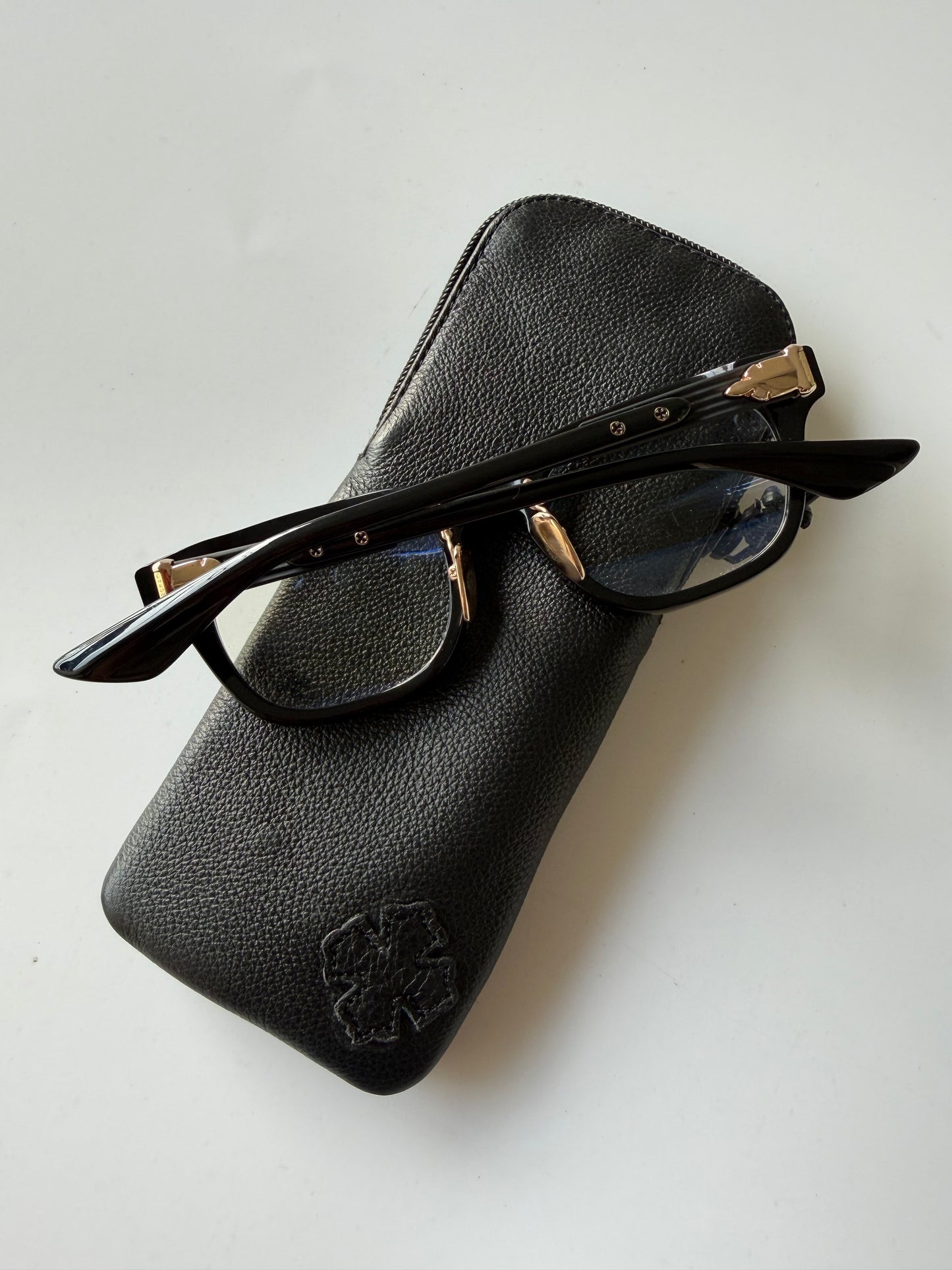 Chrome Hearts Baggins-A glasses Black and 22k Gold Plating