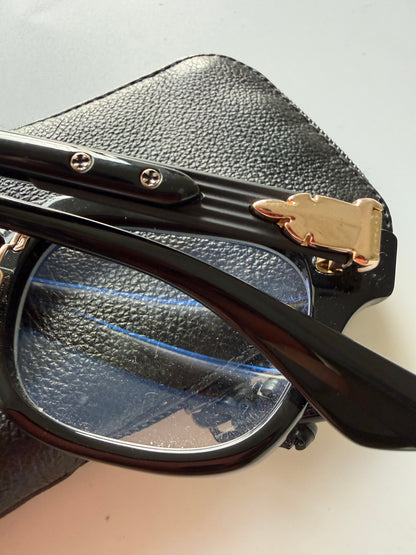 Chrome Hearts Baggins-A glasses Black and 22k Gold Plating