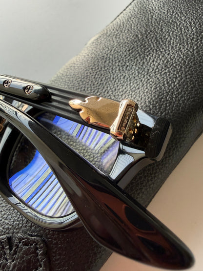 Chrome Hearts Baggins-A glasses Black and 22k Gold Plating